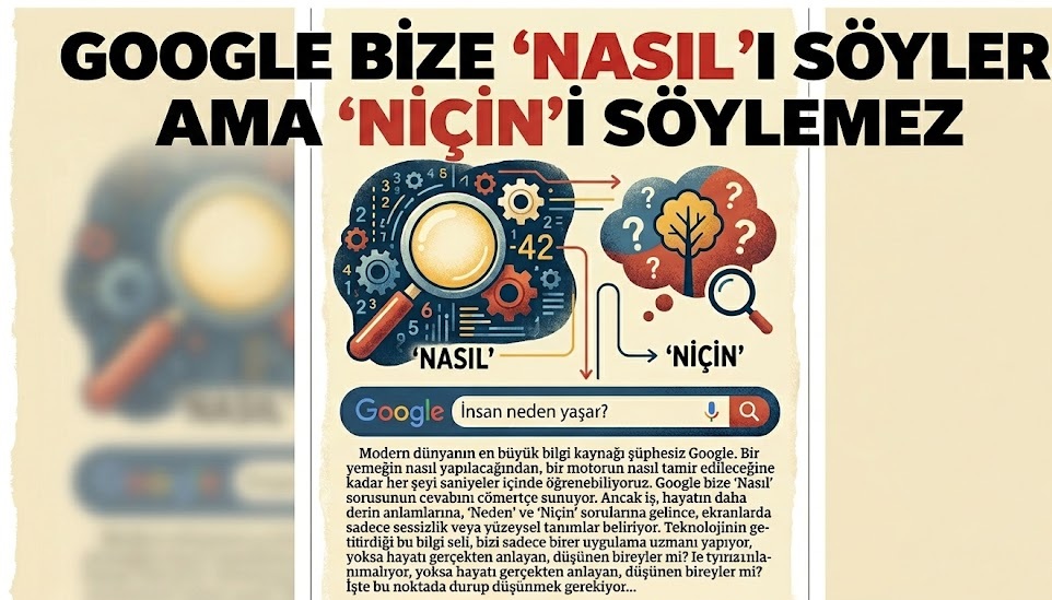 Google bize “NASIL”ı söyler. Ama “NİÇİN”i söylemez